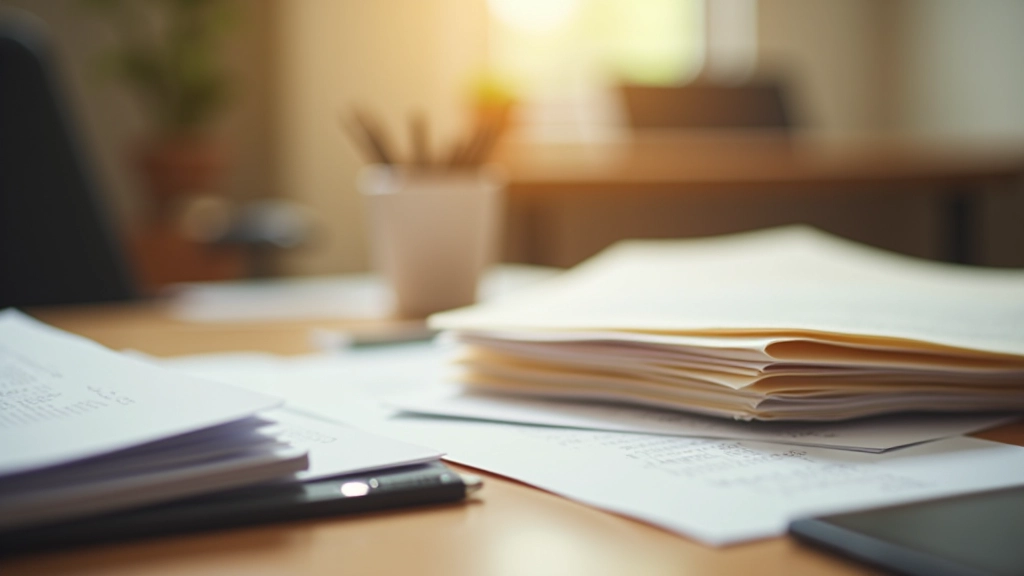 Organizované složky s doklady, faktury a výpisy seřazené chronologicky